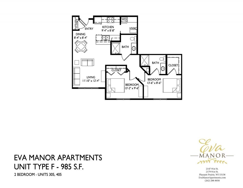senior apartments in pleasant prairie, 1 &2 bedroom senior apartments, senior apartment floor plans